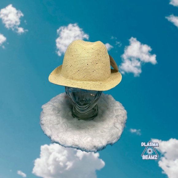 Hat Attack Tan Sequin Straw Panama Hat main image 6